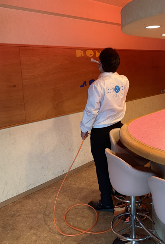 イオニアミスト　施工中